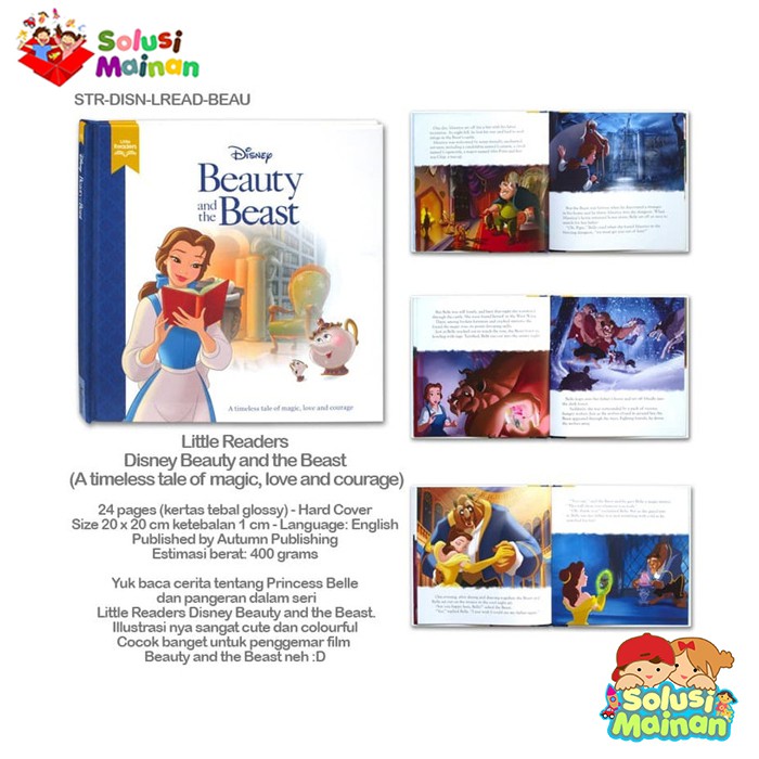 Buku Cerita Anak Dongeng Disney Beauty And The Beast Little Readers Shopee Indonesia