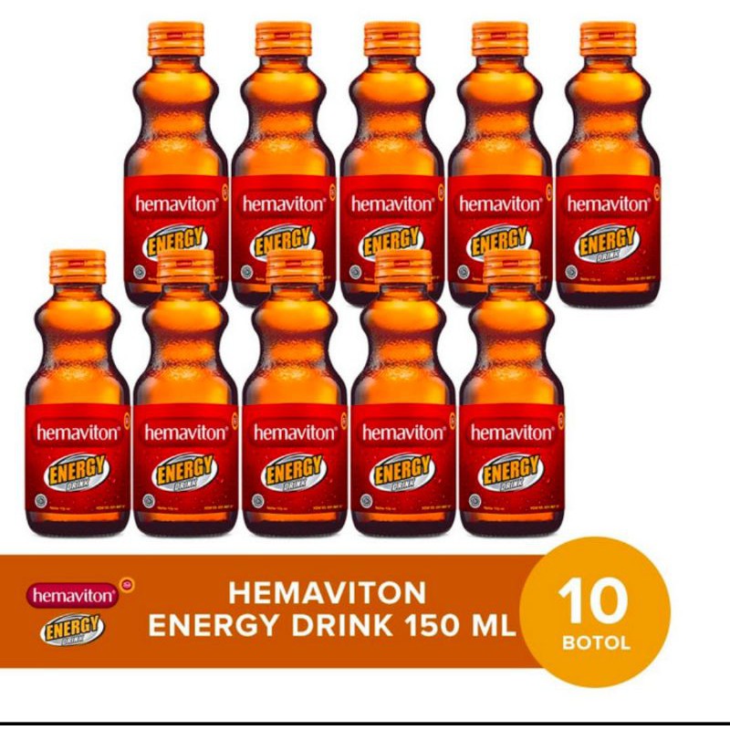 

Hemaviton energy drink original botol minuman energy (150ml/10pcs)