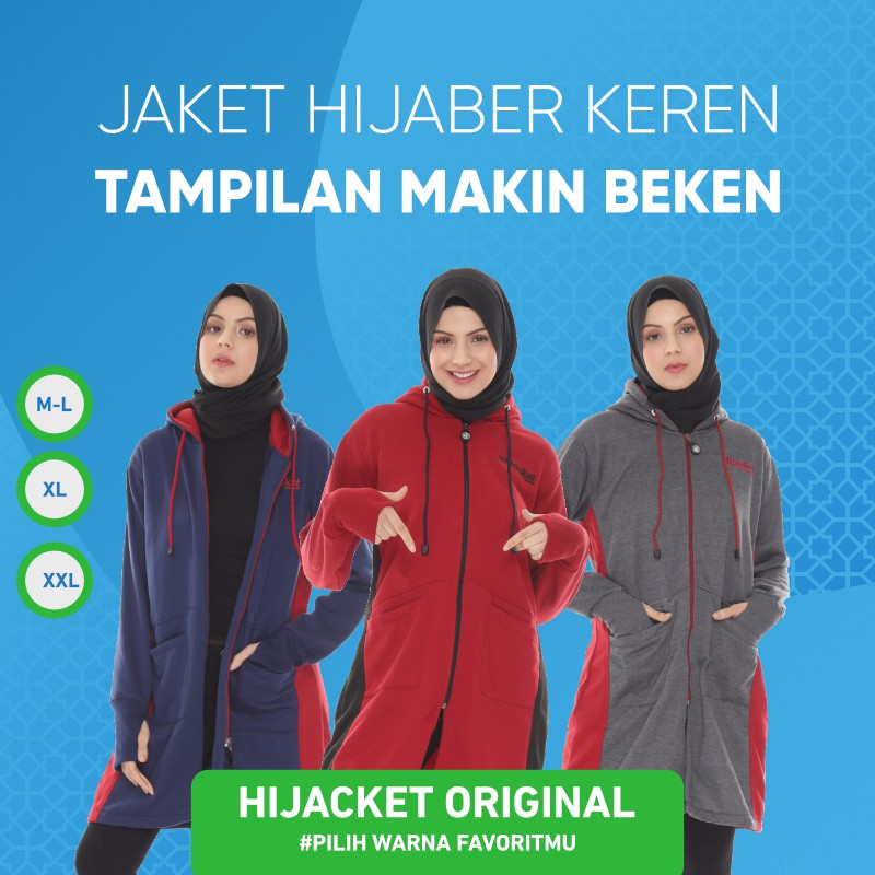 Jaket Hijab Hijacket AVIA Original | Jaket Wanita Muslimah | Jaket Muslimah Syari | Jaket Hijaber