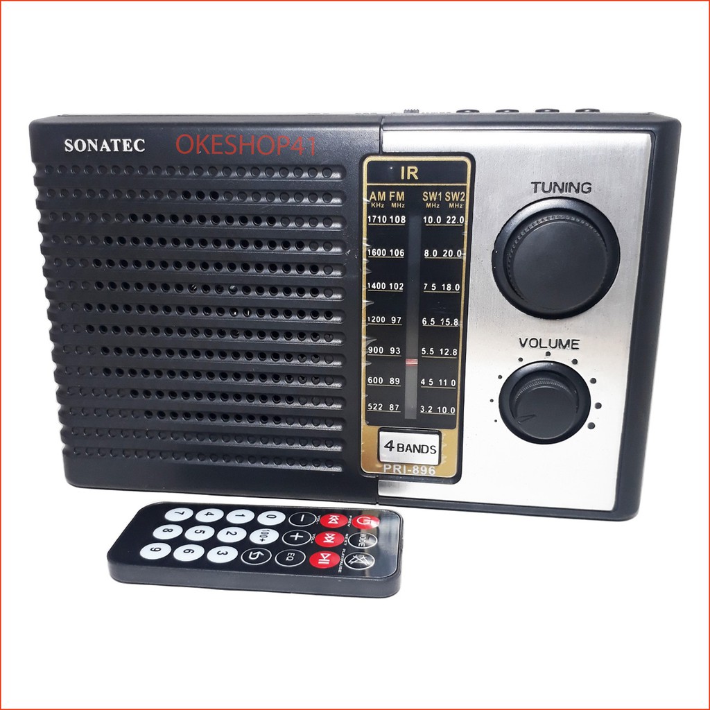 Radio Sonatec PRI-896 USB SD MP3 AM-FM Portable Radio