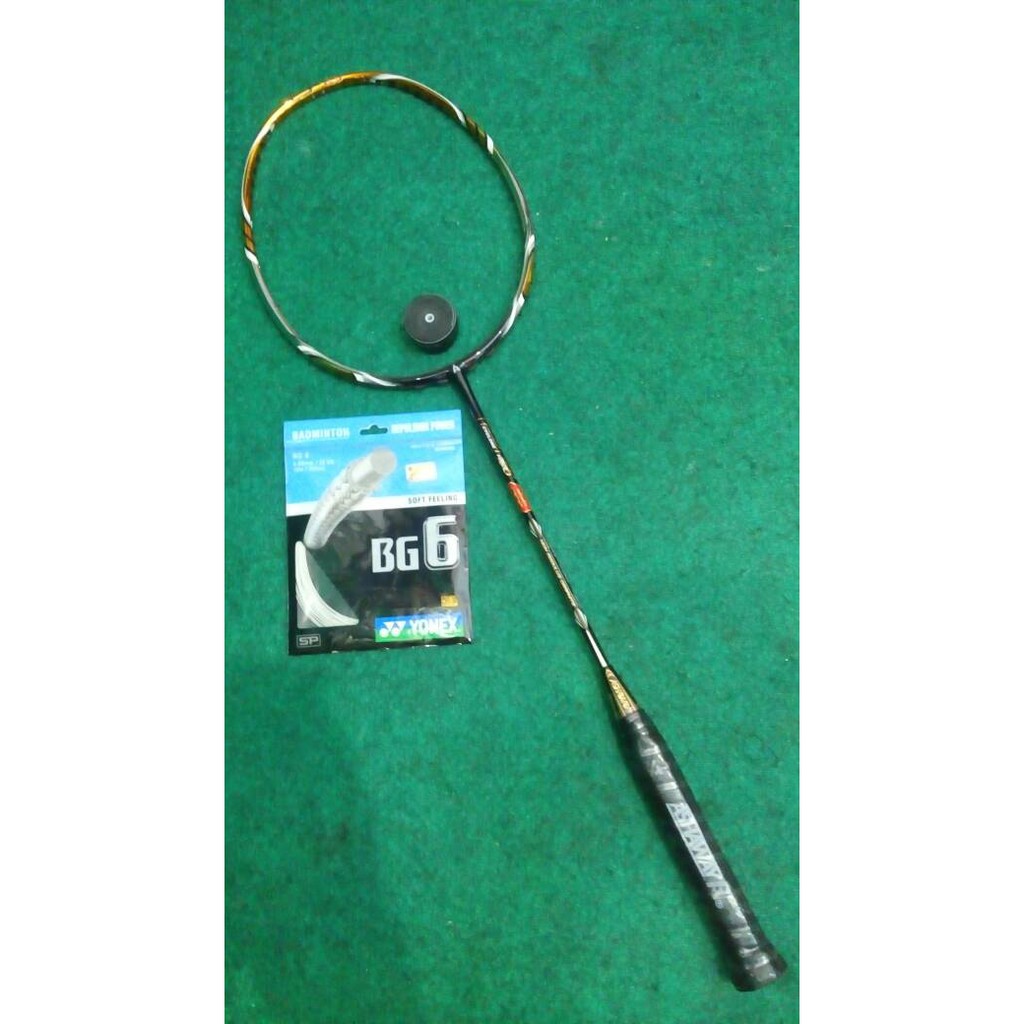 Dijual raket badminton ASHAWAY cyclone force 8+bonus Berkualitas