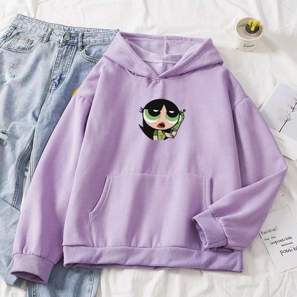 SWEATER POLOS HOODIE JUMPER PUFF SIZE M-XXL (PRIA & WANITA)