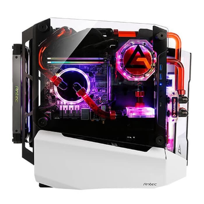 Antec Striker - ITX OPEN CASE - 4mm Tempered Glass / Casing Gaming