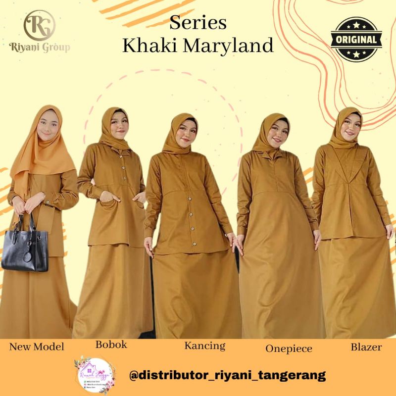 gamis pemda maryland seragam kerja guru pdh asn