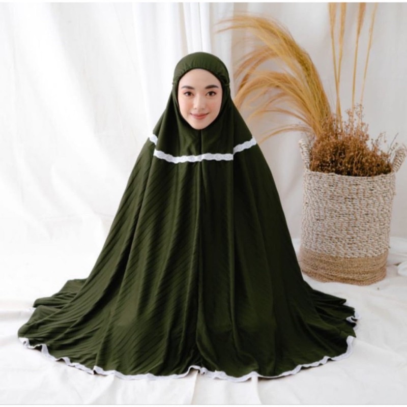 MUKENA RENDA PREMIUM / MUKENA TRAVELING PLISKET / MUKENA DEWASA PLISKET POLOS / FREE TAS / GRATIS