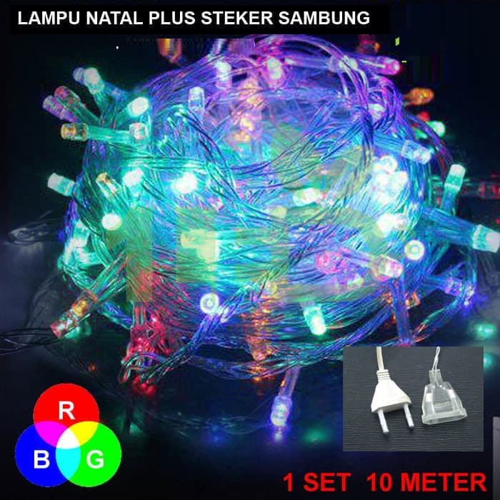 Lampu Hias Natal 10mtr Warna Warni Tumblr  Kelap Kelip 