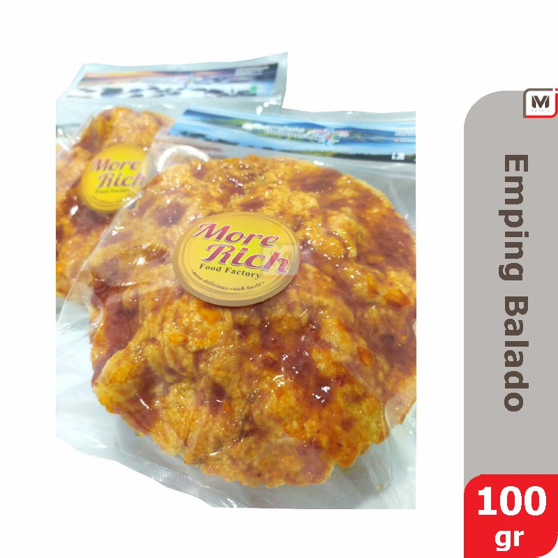 

Emping Balado Tradisional Khas Indonesia - Melinjo Cemilan Jajanan Ringan Snack Kripik More Rich