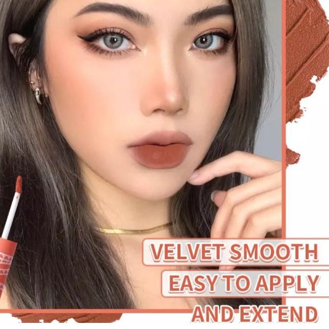 ♀ [JKT] KIMUSE Lip Lacquer Cream Matte Velvet Smooth Waterproof ➸