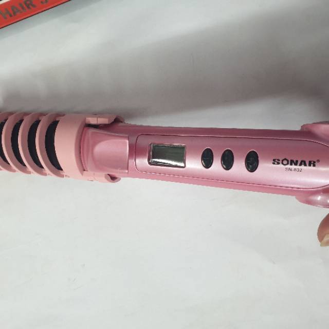 Catokan Sonar SN-832 Catok Rambut 3in1 Curly Rebonding Pelurus Temperatur Suhu Digital Bagus Murah