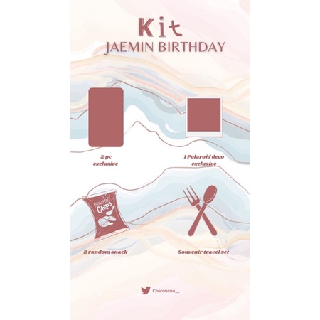 baca desk‼️ birthday kit jaemin by choconana__