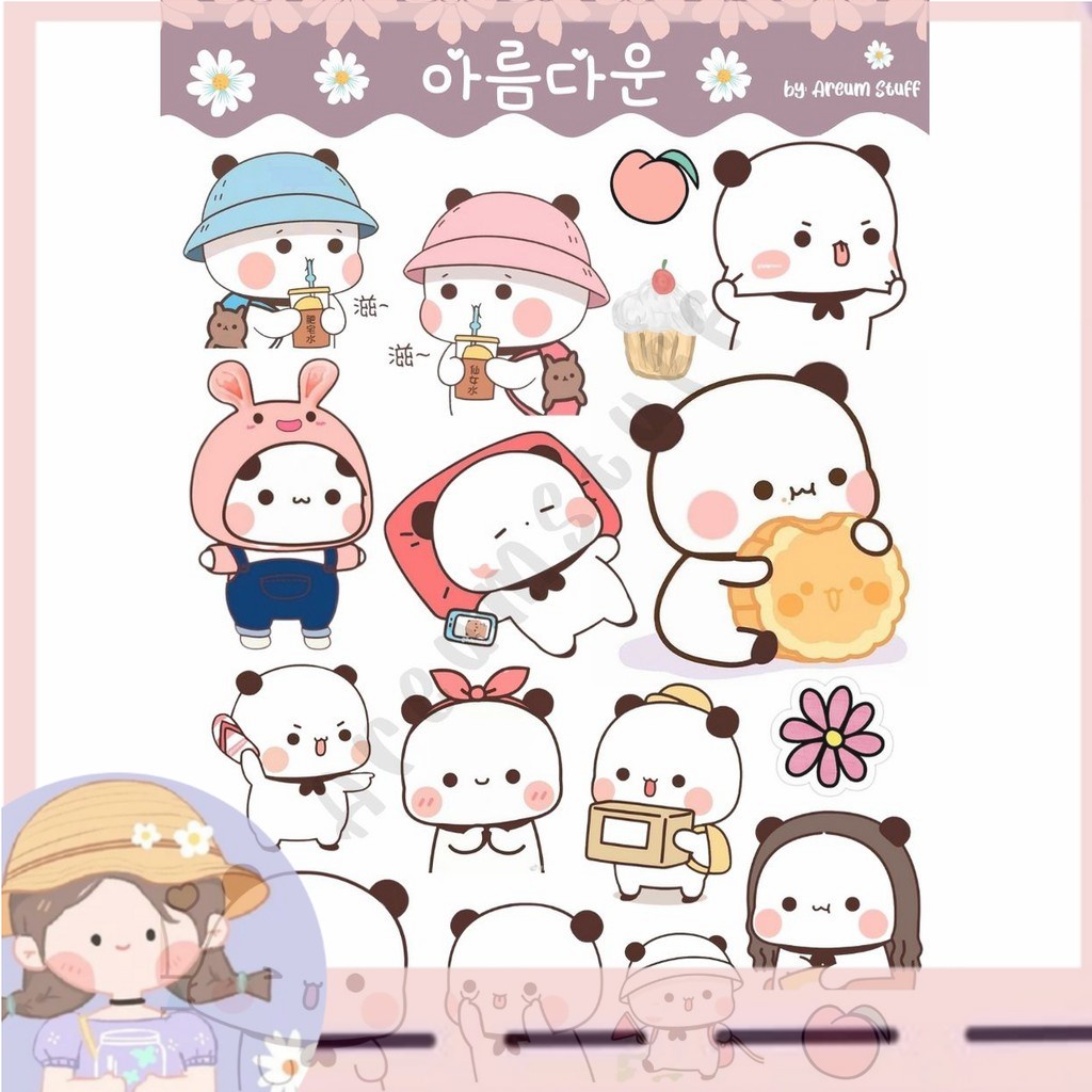 

[HNZ] STIKER AESTHETIC | STIKER TUMBLR PANDA LUCU | STIKER HP