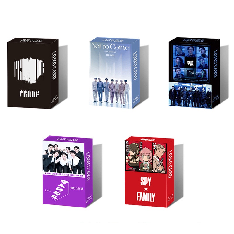 30pcs Kartu Foto Album BTS 2022 FESTA SPY Ukuran Kecil