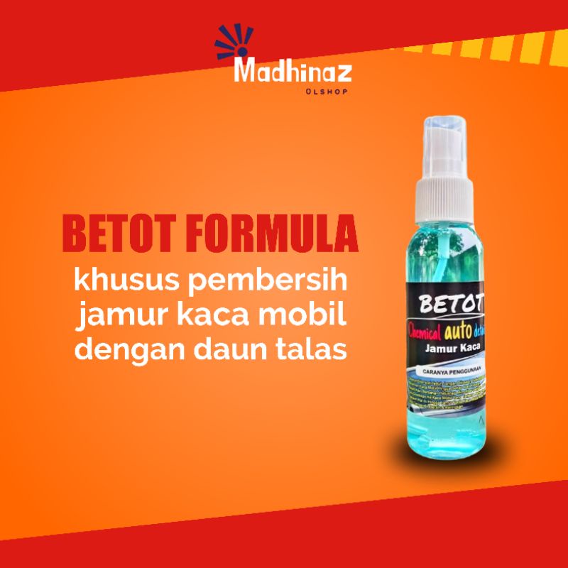 Betot obat jamur kaca mobil 100 mili pencegah jamur kaca, daun talas