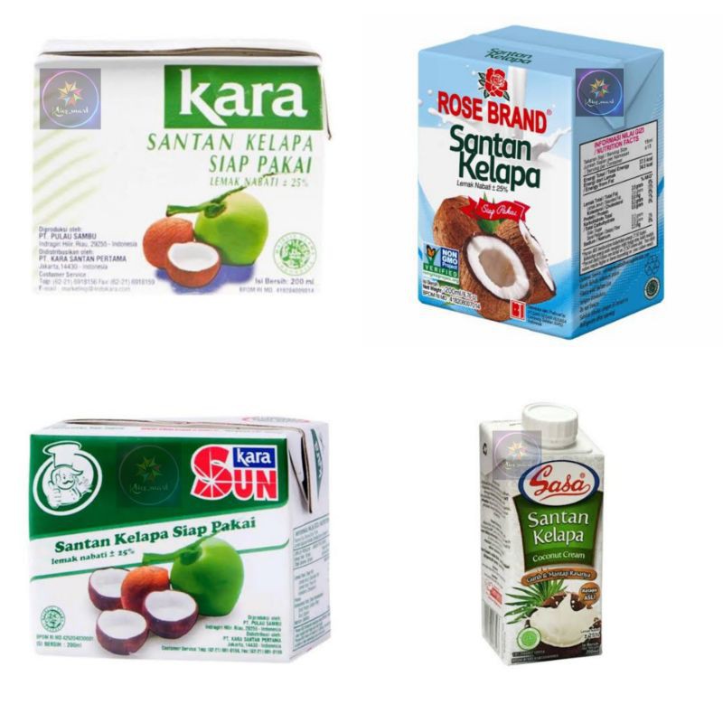 

Santan Kelapa SUN/KARA/ROSE BRAND/santan siap pakai/berkualitas