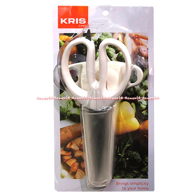 Krischef Kitchen Scissors With Magnet Gunting Dapur Dengan Tempelan Gantungan Maknet Gunting Magnets Scissor Kris Chef