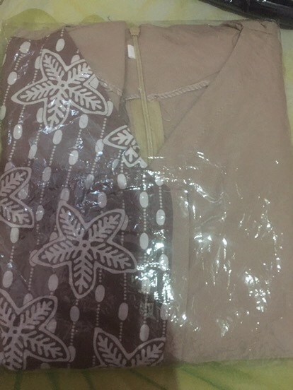 [bisa Cod] Batik Wanita Asj Sa Hrb026 Kenongo Kemeja Tosca Pendek