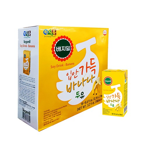 

Vegemil Banana Soy Milk Pack - 190ml/16pcs