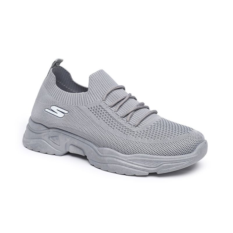 [GROSIR][COD] SEVEN_DAY SEPATU RAJUT WANITA SLIP ON OLAHRAGA TANPA TALI SPORT SHOES FZ-F26 ABU