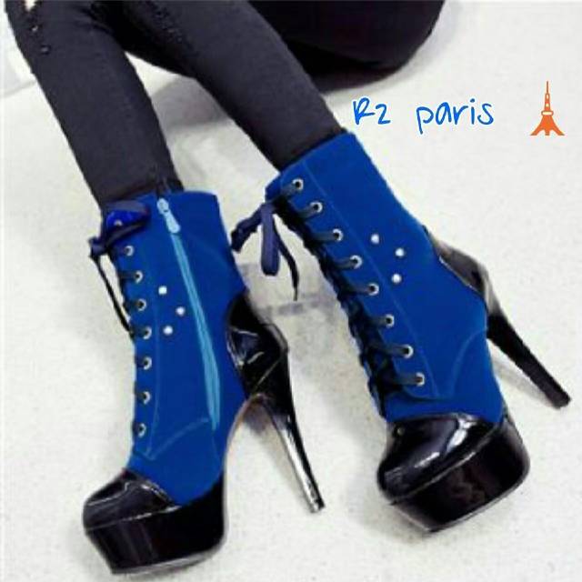 ZPT-Sepatu boot heels fashion wanita   Wanita Boots High Heels Boots Ankle /OF-38