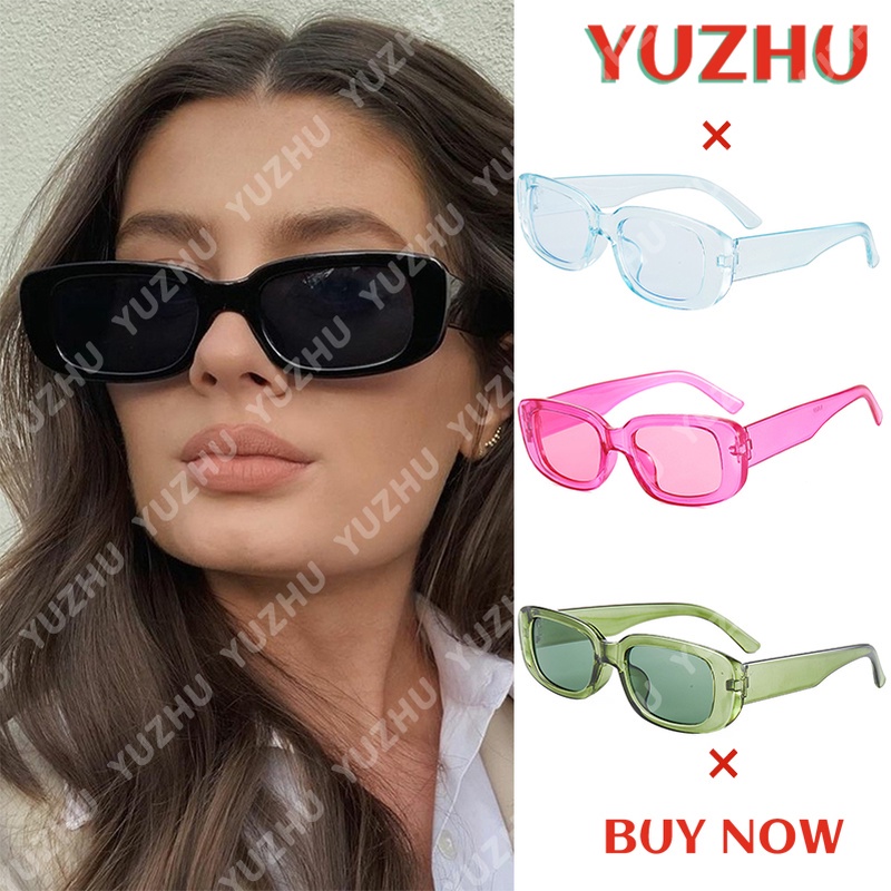 (YUZHU) COD Kacamata Hitam Korea Wanita Kaca Mata Retro Gaya Cewek Murah Sunglasses