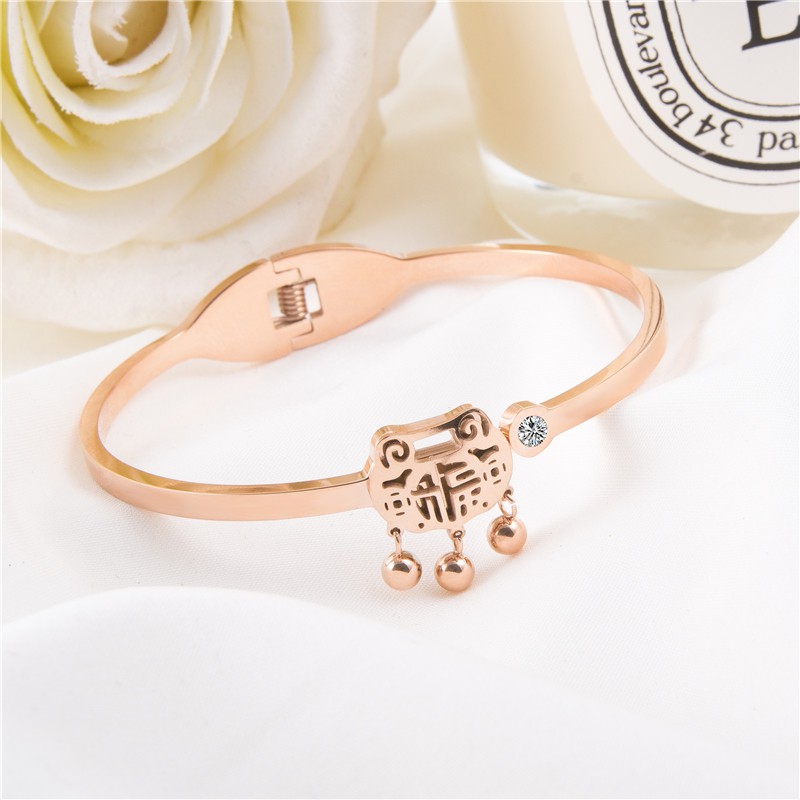 Gelang Bangle Kodok Katak Titanium Korea Style Wanita Anti Karat