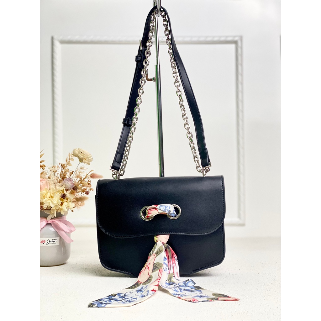 [7.7 Boombastis Sale⚡] - TAS WANITA CK CK719 SYAL SUTERA DOUBLE STRAP SHOULDER BAG PREMIUM IMPORT