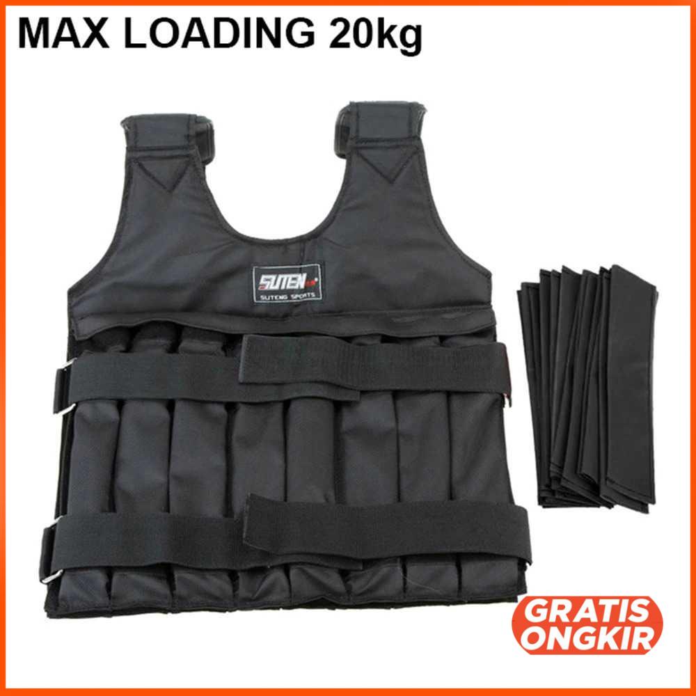 Rompi Pemberat Latihan Lari Weighted Vest Beban 20kg - 907