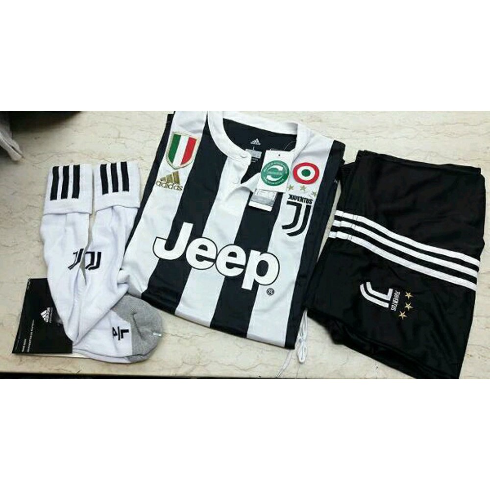 Jersey juventus home 2017 2018 full set Termurah