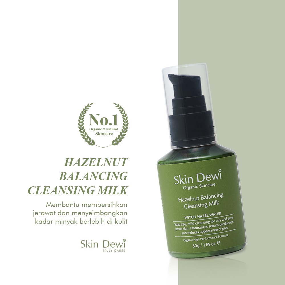 

SKin Dewi Hazelnut Cleansing Milk (Travel Size 50 gr) (Skincare Organic)