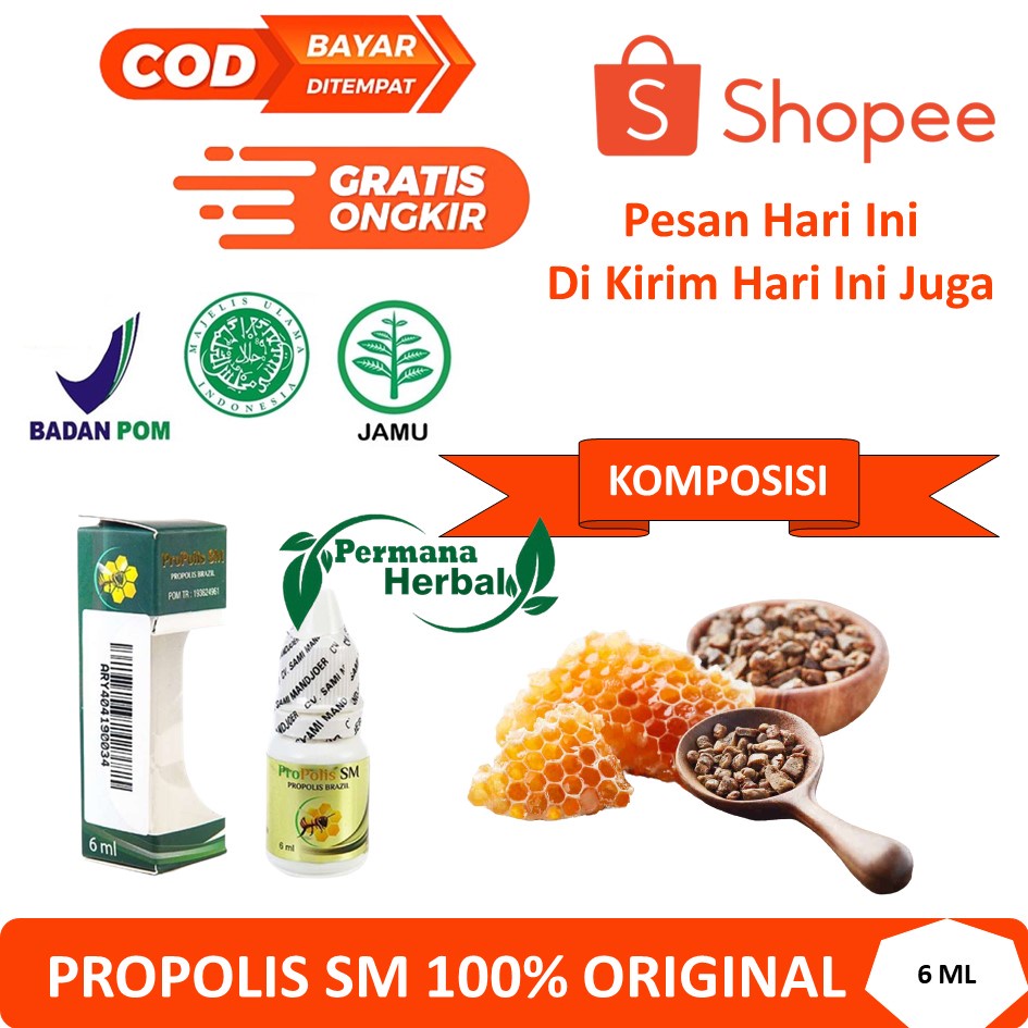 Obat Benjolan Di Tangan, Ketiak Kelenjar, Payudara Herbal Oles Propolis SM Brazilian 100% ASLI ORI O