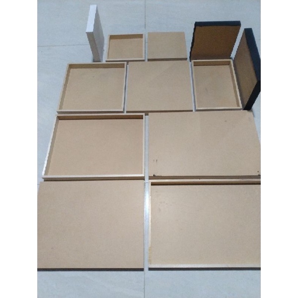 Papan Pictbox 25X30 Frameless 25X30 Hiasan Dinding Papan Kayu MDF Persegi panjang 25 X 30 Dekorasi D