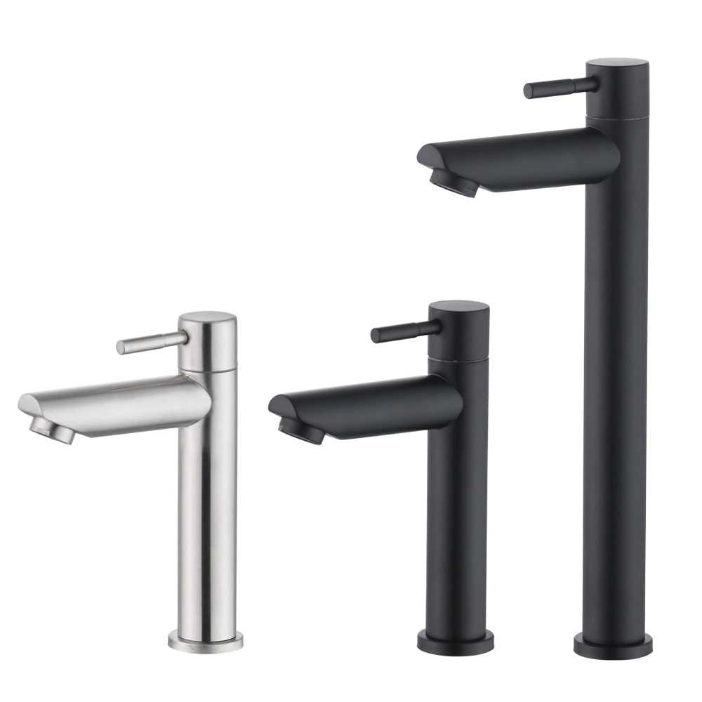 Keran Air Bathroom Single Cold Faucet Stainless Steel Premium Quality Kran Perlengkapan Kamar Mandi Berkualitas