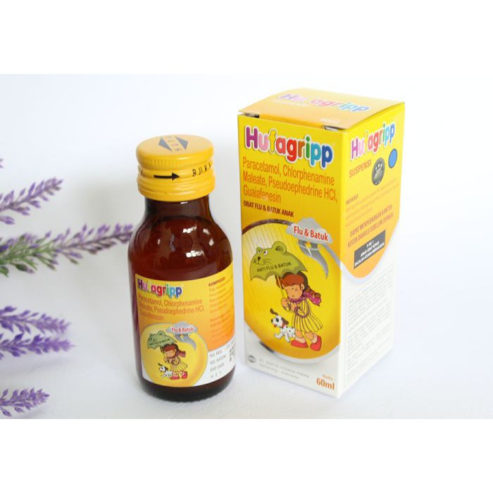 Hufagripp Flu & Batuk 60ml (Syrup Obat Flu & Batuk Anak).