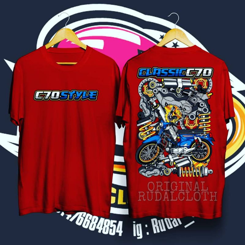 KAOS C70 / HONDA C70 / C70HITS / C70 / BAJU C70 / COD