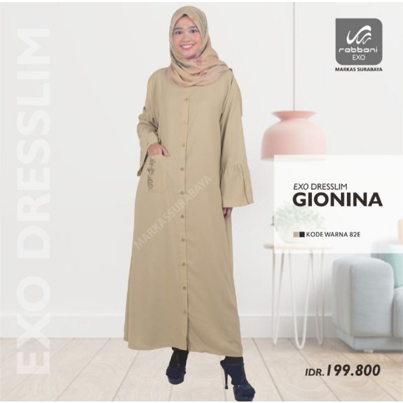 Gamis Dewasa Dresslim Gionina Rabbani EXO ORI