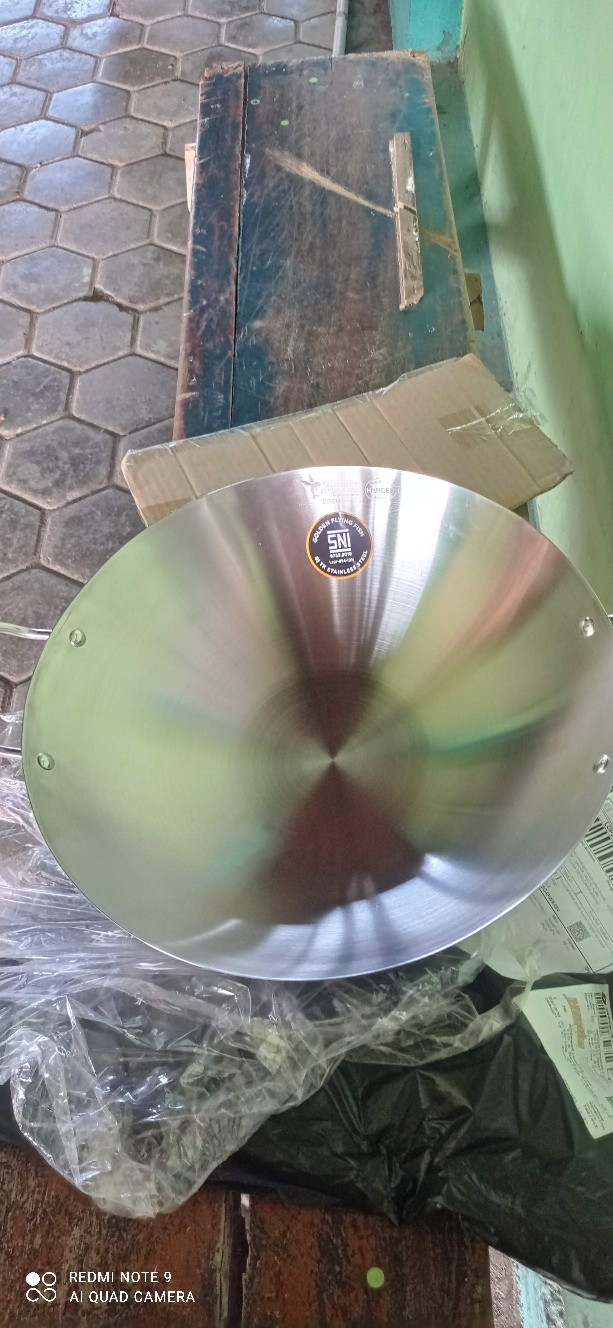 Wajan Stainless Steele Harden Golden Flying Fish Anti Lengket Terlaris