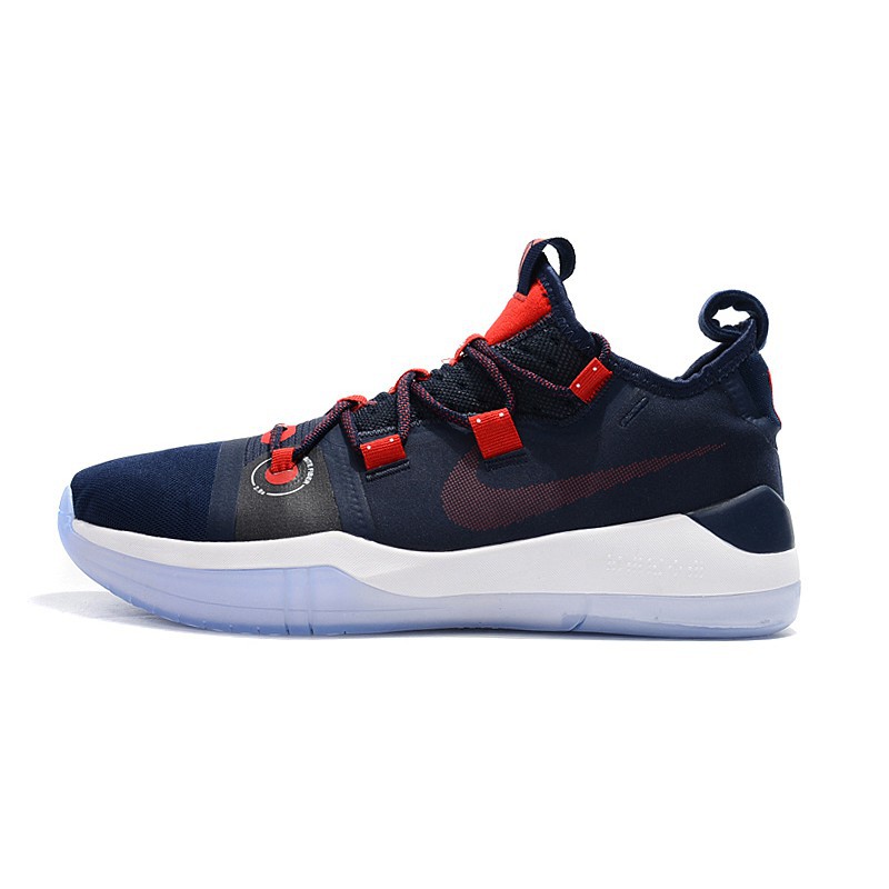 red white and blue basketball shoes
