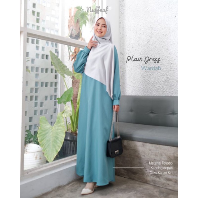 GAMIS PLAIN DRESS NUFFNAF MURAH
