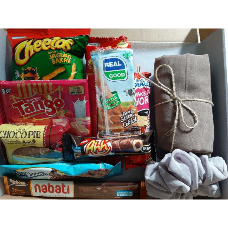 

Hampers snack/hampers jilbab