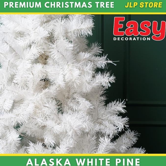 

Pohon Natal Putih 150Cm 1,5 Meter 5 Feet Murah Premium Pvc Daun Lebat Pn43625
