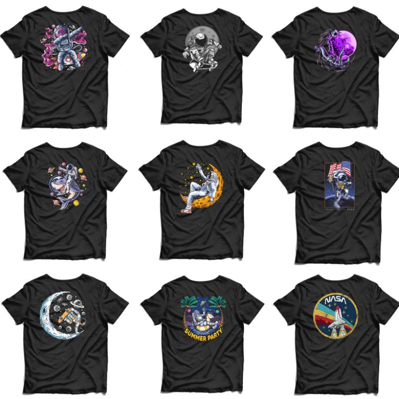 Kaos Astronot | Kaos Space | Kaos Nasa Space | Kaos Astronaut | Kaos Distro | Kaos Katun Combed 30s