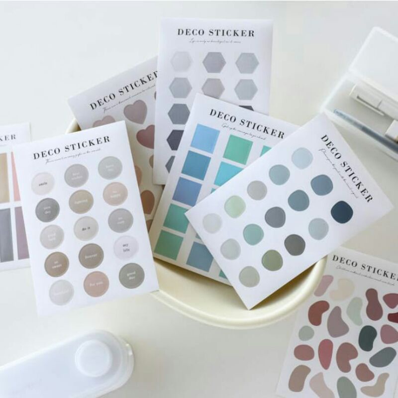 

Sticker Pastel Tone Aneka bentuk untuk Dekorasi, Journal dan DIY