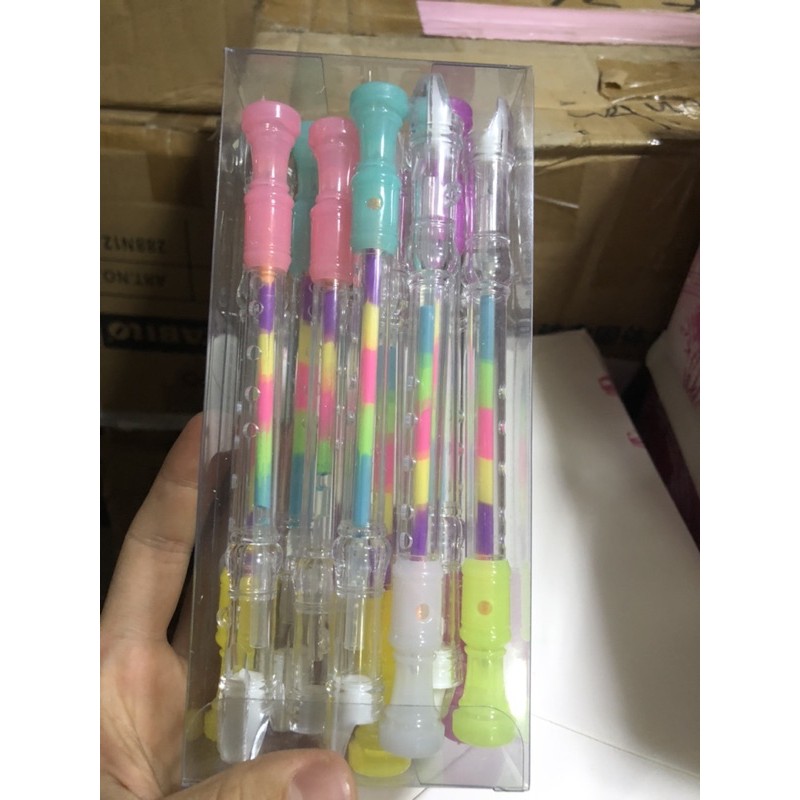 

ballpoint gel suling rainbow satuan bisa bunyi do re mi fa sol