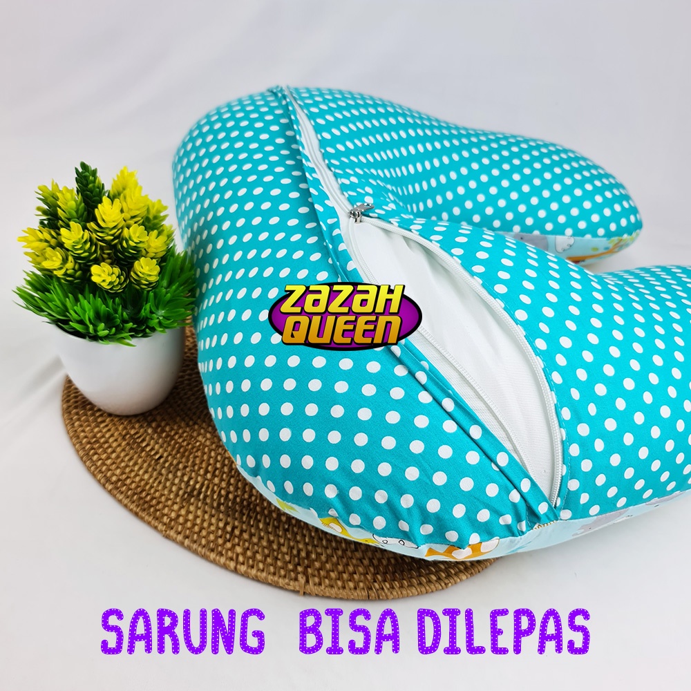 [3 in 1] Bantal Menyusui Gendongan Bayi Bonus Apron Menyusui