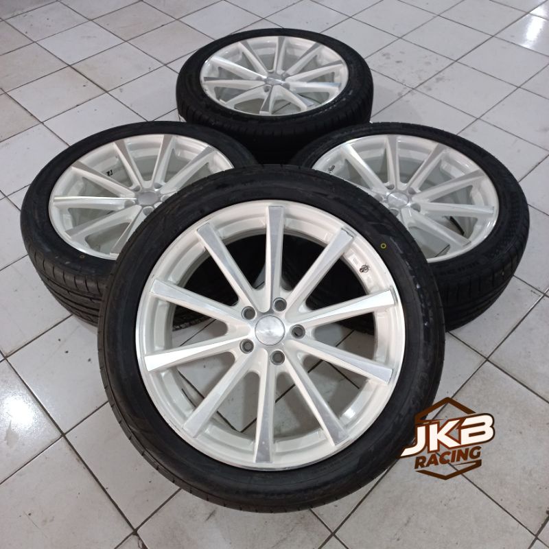 VELG MOBIL BEKAS HSR HUSTLER R19X8.5 PCD 5X114 + BAN 245/45 R19