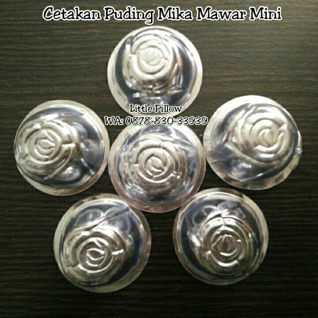 (Isi 100 - MIKA AGAR MAWAR) Cetakan Puding Mika Mawar Mini/Cetakan Agar/Cetakan Jelly/Cetakan Kue