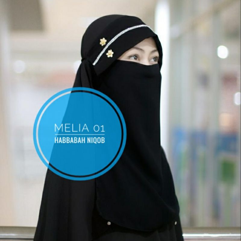 niqab/cadar poni melia