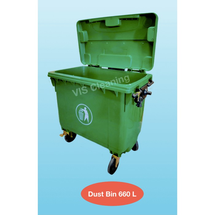 Tempat Sampah 660 L (Dust Bin ) Bahan Plastik HDPE