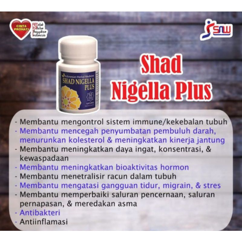 SHAD NIGELLA PLUS/ HABBATTASAUDA/JINTAN HITAM