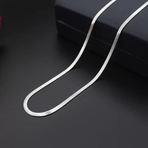KALUNG TITANIUM SILVER MODEL TERBARU PRIA WANITA UK 45-50-60